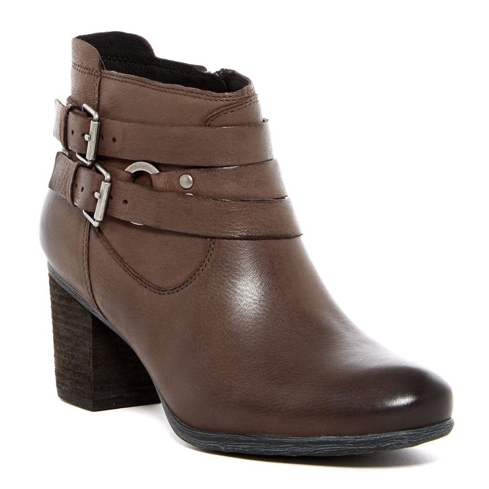 Josef Seibel New Boots Comfort Brown Black Leather Booties Women's 41/10